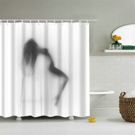 lady shower curtain